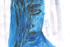 Blue-woman