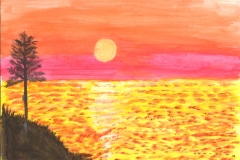 Sunset-on-golden-sea