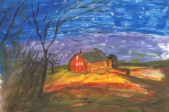 House-at-night-snow