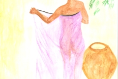 Village-woman-washing